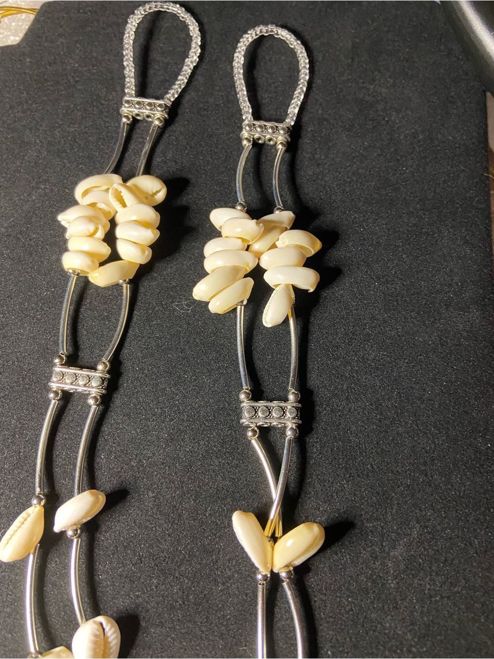 Elegant Cream Shell Bead Women's Barefoot Sandals/Foot Jewelry